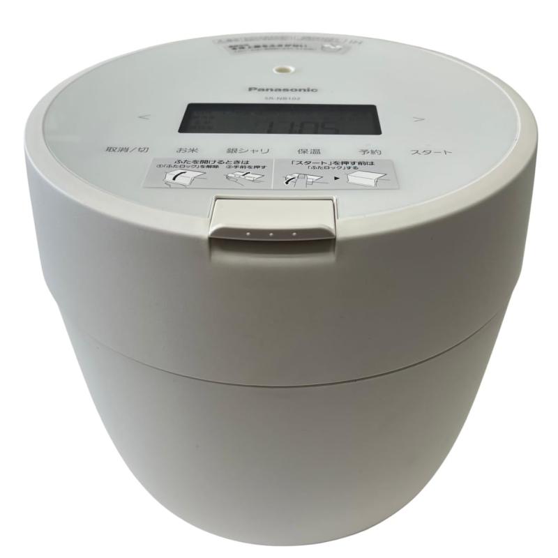 パナソニック 炊飯器 5合 翦断応力IH パウダーコンパクト大きさ ふた食洗機相応う 白いこと SR-NB102-W
