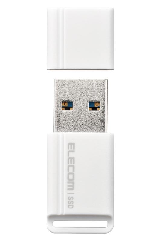 エレコム SSD 外付け 250GB USB3.2 (Gen1) 小型USBメモリ型 ホワイト ESD-EXS0250GWH｜ぴっぴストア　店