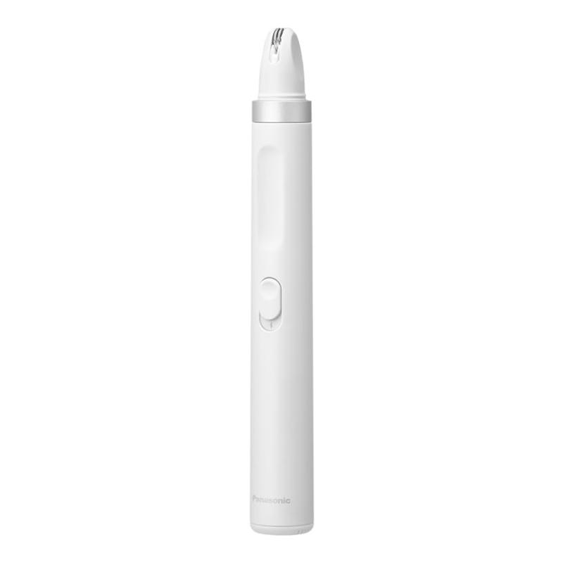 パナソニック 電動眉毛抜き アイブロウ スムースピック フェイス ウブ毛 乾電池式 ホワイト ES-NEFB0-W｜ぴっぴストア　店