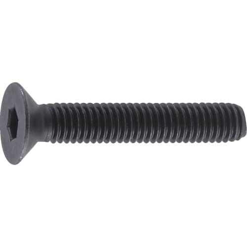 トラスコ中山(TRUSCO) 六角穴付皿ボルト 全ネジ B731025 黒染め M10×25 18本入 x 10パック x 【ケース販売】