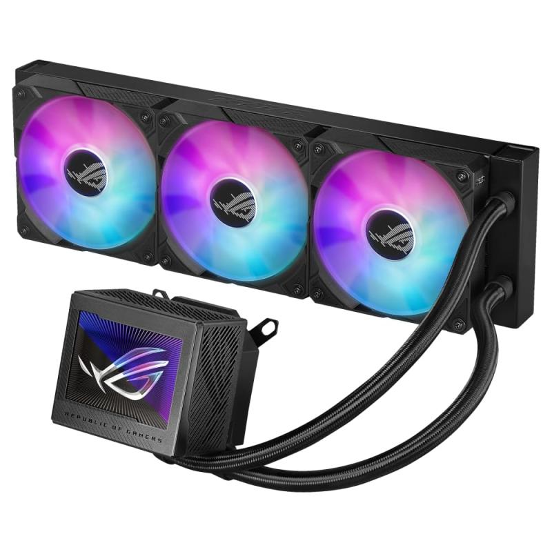 ASUS CPUクーラー 360mm オールインワン AIO 水冷 ROG RYUJIN III 360 ARGB 黒 品|ぴっぴストア 店