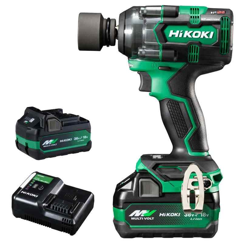 HiKOKI(ハイコーキ) 18V 充電式 インパクトレンチ WR18DH 最大緩めトルク550N・m 最大締付けトルク310N・m 蓄電池2個・充電器・ケース付 WR18DH(2XPZ)｜ぴっぴストア　店