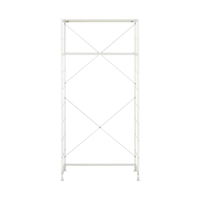 MUJI 無印良品 スチールユニットシェルフ ランドリーセット ライトグレー 幅86×奥行41×高さ175.5cm 44504741|ぴっぴストア 店