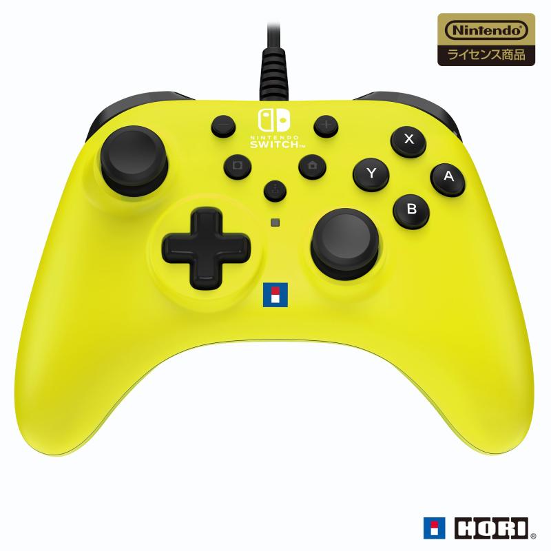【任天堂ライセンス商品】ホリパッド TURBO for Nintendo Switch・・ / PC ライムイエロー【連射ホールド機能搭載】