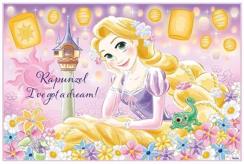 スケーター(Skater) 子供用 レジャー シート 一人用 Sサイズ 遠足 60×90cm ディズニー 塔の上のラプンツェル 25 VS1-A画像