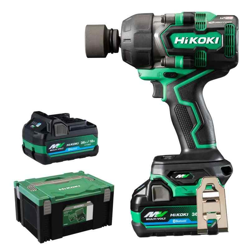 HiKOKI(ハイコーキ) 36V 充電式インパクトレンチ 四角ドライブ12.7mm 蓄電池・充電器・ケース付 WR36DE(2XPSZ)