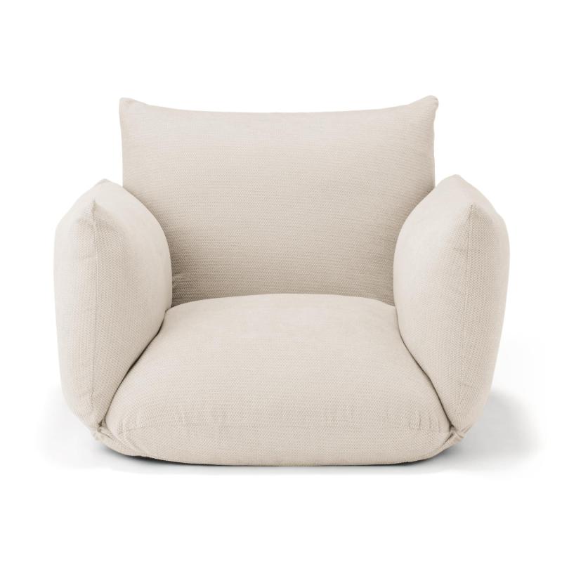 無印良品 ラウンドチェア・布座・オーク材 ダイニングチェア