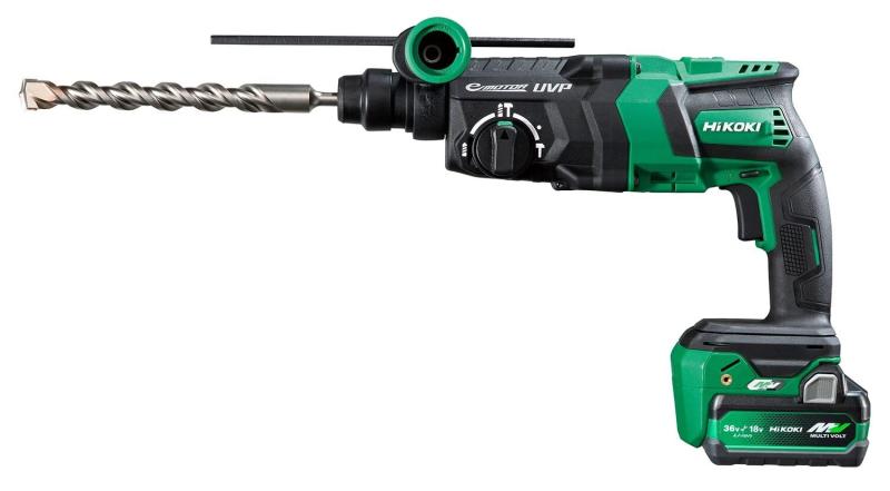 HiKOKI(ハイコーキ) 36V 充電式 ロータリハンマドリル SDSプラスシャンク コンクリート28mm 新型蓄電池2個・充電器・ケース付 DH36DPE(2XPZ)