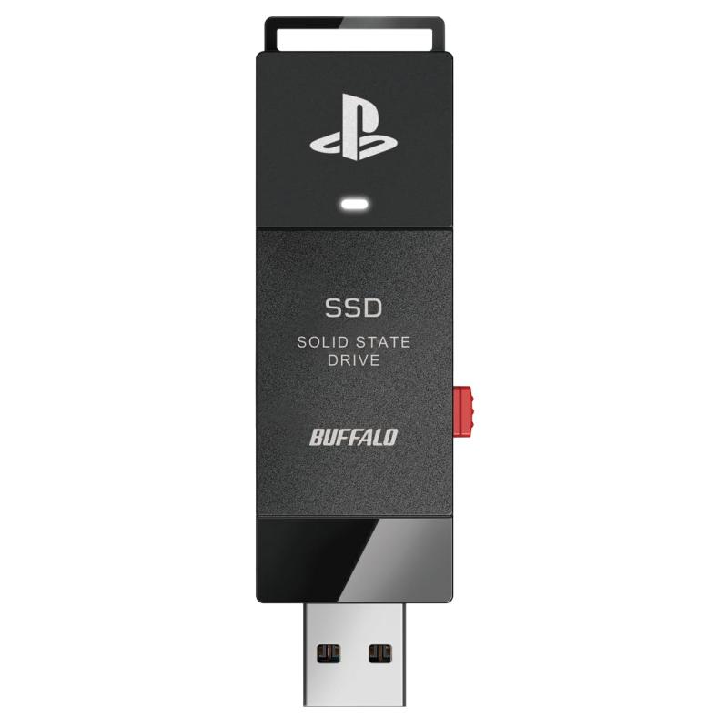 バッファロー SSD 外付け 2.0TB PlayStation公式ライセンス取得済 PS5 / PS5 Pro / PS4 / PS4 Pro対応 USB3.2 Gen2 Type-A コンパクト スティック 小型 SSD-SAO2.0U3-B/N|ぴっぴストア 店
