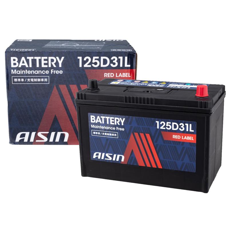 アイシン(AISIN) 車用 バッテリー 125D31L (115D31L 105D31L ほか) 標準車/充電制御車対応 RED LABEL BTRAZ-9125D31L|ぴっぴストア 店