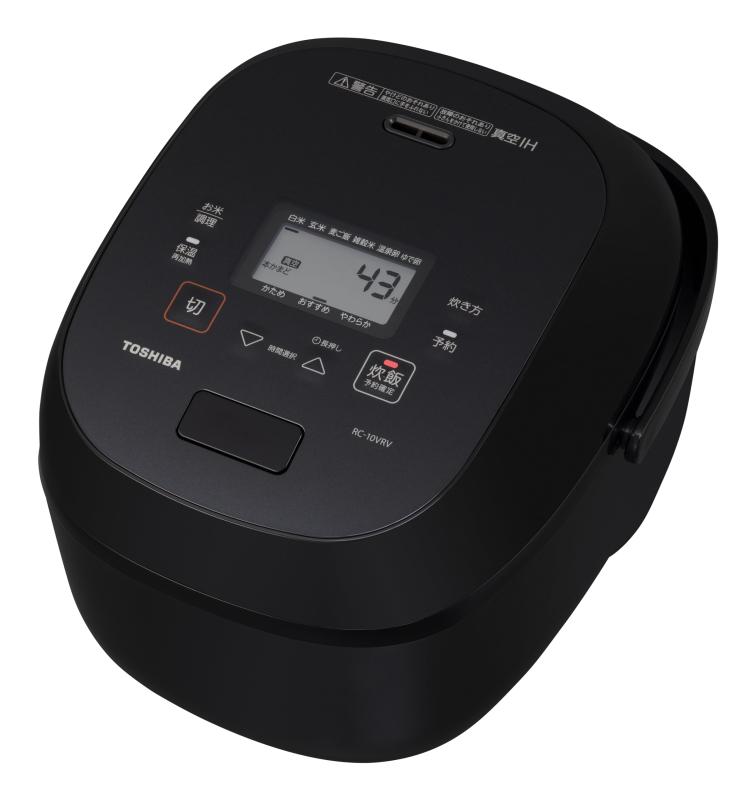 TOSHIBA(東芝) 炊飯器 炎匠炊き 5.5合 RC-10VRV(K) グランブラック 真空IH rice cooker 日本製 真空ひたし 真空保温白米40時間|ぴっぴストア 店