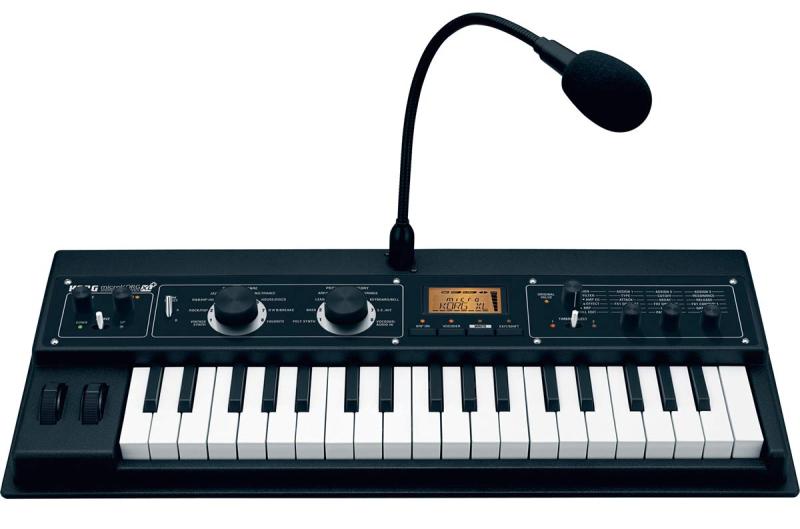 KORG(コルグ) アナログ モデリング シンセサイザー ボコーダー キーボード microKORG XL+ コンパクト 電池駆動可 37鍵 アダプター マイク付属