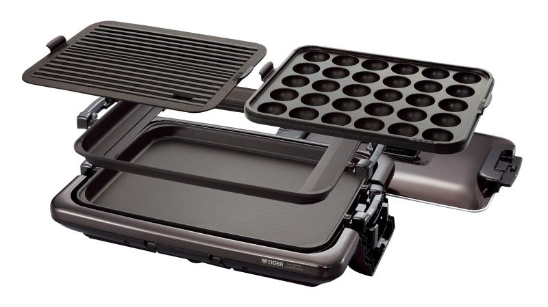 タイガー魔法瓶(TIGER) ホットプレート3枚セット 平面 たこ焼き 焼肉 蓋付き ブラウン CRV-A300-T 楽天市場】タイガー魔法瓶(TIGER) ホットプレート3枚セット 平面