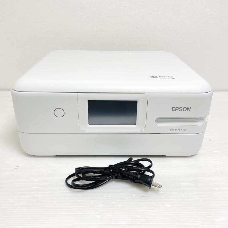 エプソン A4カラーインクジェット複合機/エコタンク搭載モデル/5色/Wi-Fi/4.3型ワイドタッチパネル/ホワイト EW-M754TW|ぴっぴストア 店