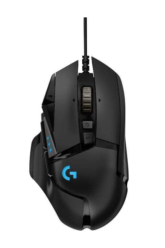 Logicool G ゲーミングマウス G502 有線 USB 接続 マウス HERO 25Kセンサー G502RGBhr LIGHTSYNC RGB 11個プログラムボタン FPS / MMO / RPG ブラック PC windows mac 【