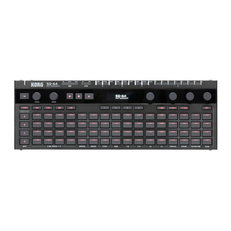 KORG ポリフォニック ステップシーケンサー SQ-64 あらゆる機器を自在に操作 豊富な接続端子 音楽制作 ライブに最適|ぴっぴストア 店