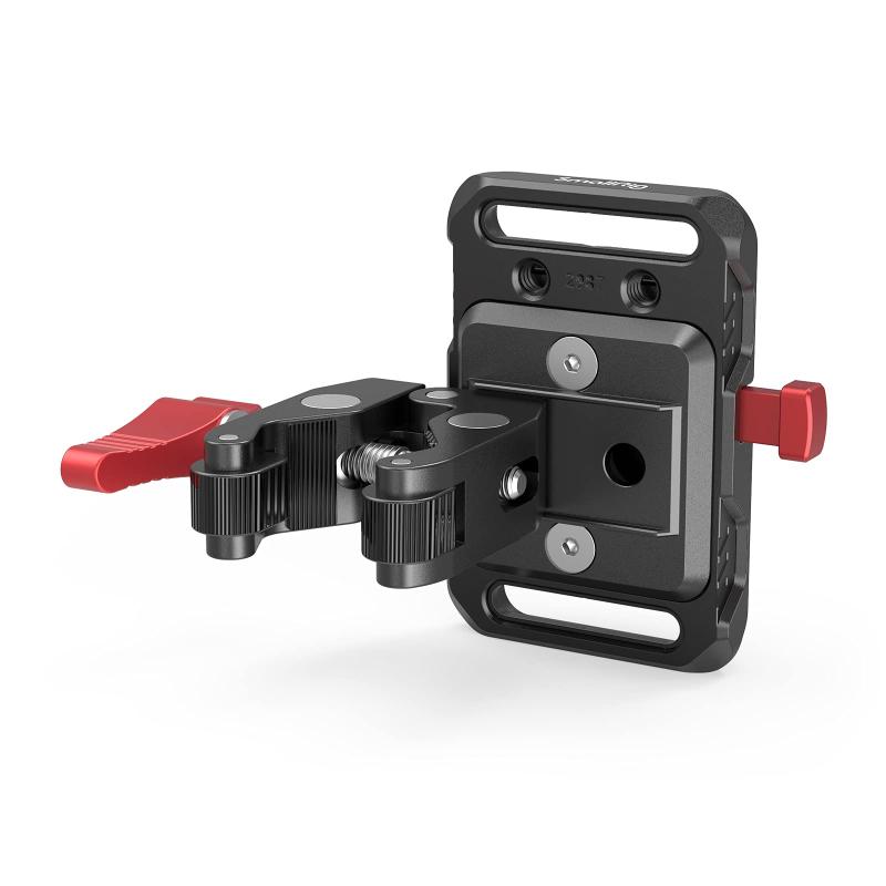 SmallRig Vマウントバッテリー用ミニプレート 蟹バサミクランプ付き-2989