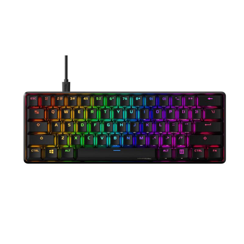 HyperX Alloy Origins 60 小型RGBメカニカルゲーミングキーボード 60%レイアウト HyperX取り替えっこ ゲーマー向け 製造業者  HKBO1S-RB-US/G ( 4P5N4AA#ABA )