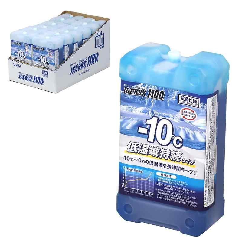 JEJアステージ 保冷剤 捉え所のない 冷ややかさ域守りつづける(約-15℃～0℃)印字機 日本製 アイスロックス 1100 【１２個仕掛ける】