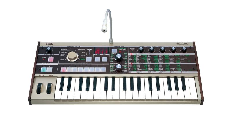 KORG アナログ モデリング シンセサイザー ボコーダー microKORG マイクロコルグ コンパクト 電池駆動可 37鍵 アダプター マイク付属｜ぴっぴストア　店