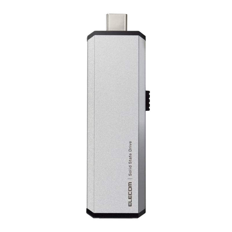 エレコム 外付けSSD 250GB USB3.2(Gen1) PS5/PS4(メーカー動作確認済) スライド式 Type-C&Type-A両対応 シルバー ESD-EWA0250GSV 8,179円