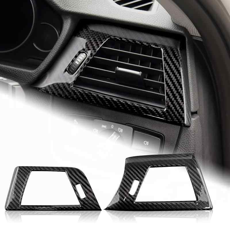 AIRSPEED BMW F30 F31 F32 F33 F34 F36 F80 専用 アクセサリー リアルカーボンファイバー製 カーコパイロットダッシュボードカバートリム おしゃれ カスタム 内装パーツ インテリアパネル (吹き出し口