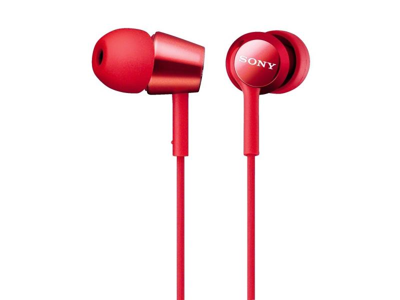 ソニー SONY イヤホン MDR-EX150 : カナル型 レッド MDR-EX150 R｜ぴっぴストア　店