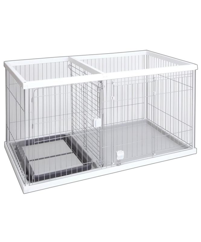 ペティオ (Petio) 室内用便器のしつけが出来る ドッグルームサークル 白いこと 広広とした 【最大限度30昼日なかおテスト作業客体】