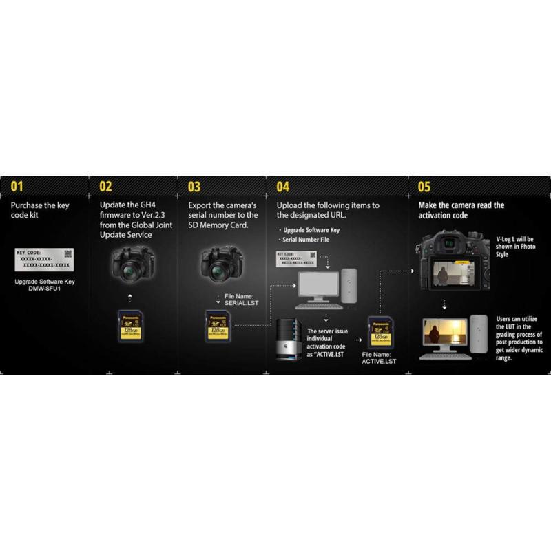 パナソニック(Panasonic) デジタル写真機 LUMIX GH4 専用 V-Log L アップグレードソフトウェア DMW-SFU1