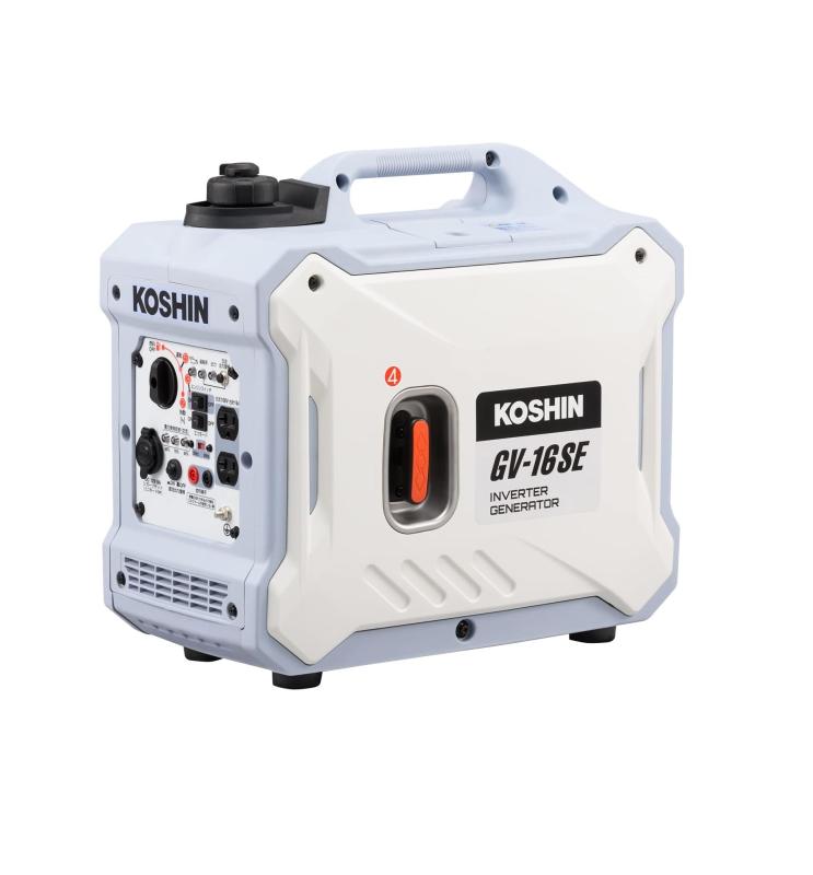 工進(KOSHIN) インバーター 発電機 正弦波 GV-16SE 定格出力 1.6kVA AC-100V 50Hz/60Hz 切替 シガーソケット USB 静音 アウトドア レジャー 防災 備蓄 災蓄 非常用|ぴっぴストア 店