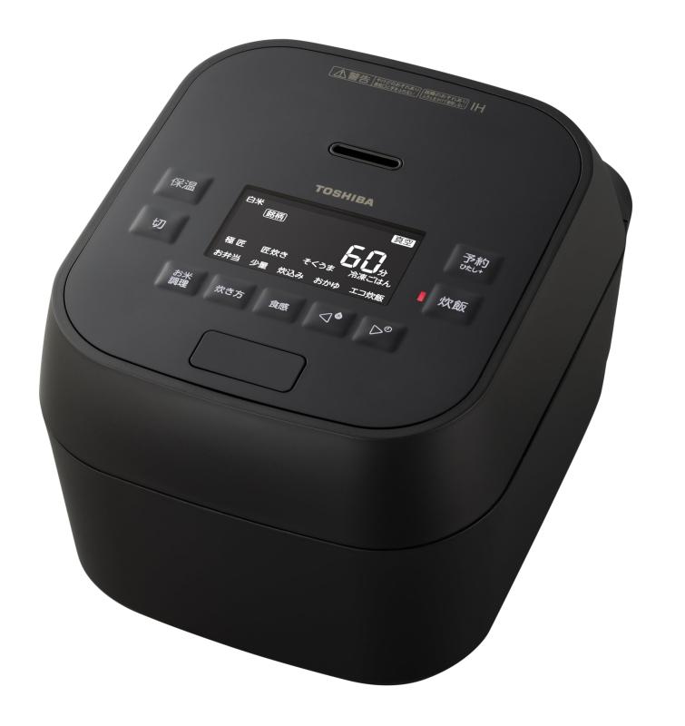 TOSHIBA(東芝) 炊飯器 炎匠炊き 5.5合 RC-10MGW(K) グランブラック 真空圧力IH rice cooker 日本製 大火力 早炊き 真空保温白米40時間 お手入れ簡単