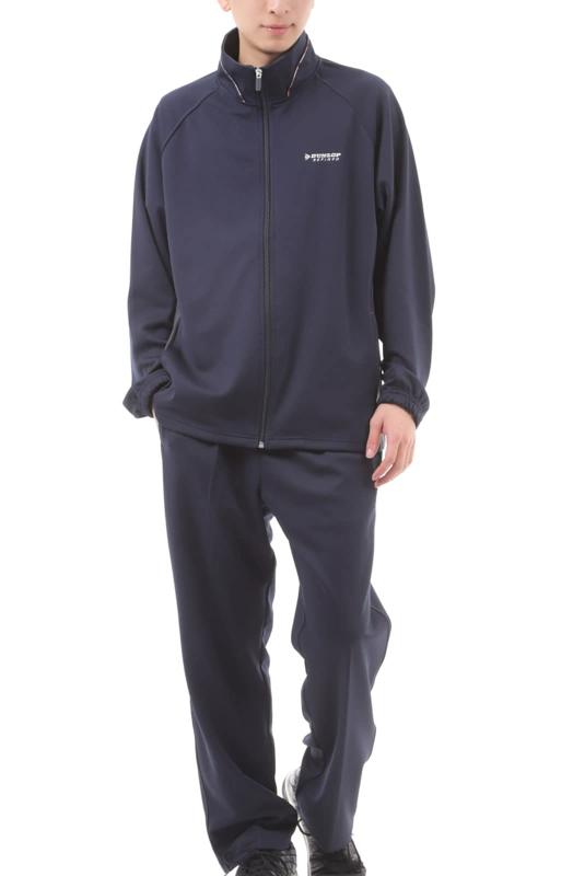 DUNLOP (ダンロップ) メンズ ジャージ 上下セット ジャケット パンツ セットアップ M ネイビー