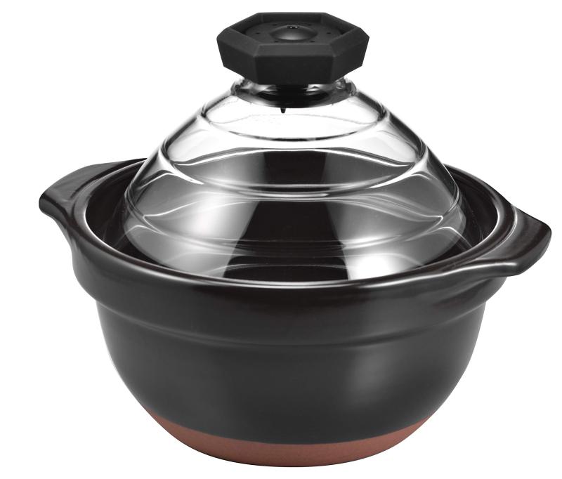 HARIO ( ハリオ ) フタ が 瑠璃 の 田の実釜田の実釜2~3合 GNR-200-B キッチン用品・食器・調理器具-その他