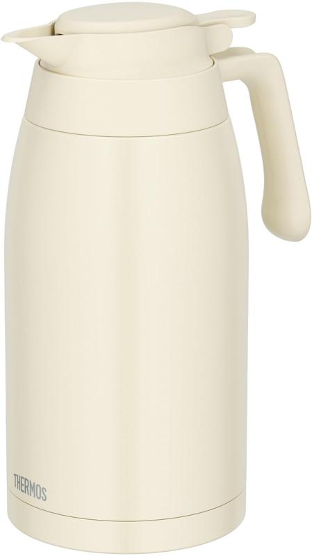 【食洗機対応モデル】 サーモス ステンレスポット 2.0L アイボリー 保温ポット 卓上ポット 保温保冷 広口設計 TTG-2000 IV