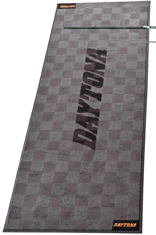 デイトナ(Daytona) バイク フロアマット 1020&times;2600mm ゴム素材&amp;ナイロン起毛 オイル染み込み防止 水洗いOK メンテナンスガレージマット チェック 41572｜ぴっぴストア　店