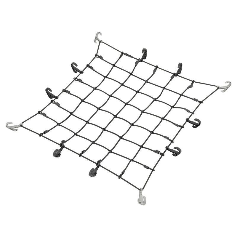 カーメイト(Carmate) INNO 車用 カーゴネット S サイズ(90cm x 80cm)線径8mm 極太ゴム フックの数:12 荷物 固定 用ネット 伸縮率200％ フック 脱着可能 ラック デッキ 落下防止 ラゲッジネット IN811