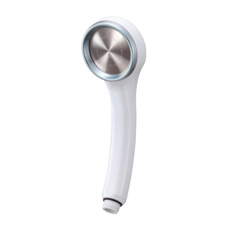 SANEI(サンエイ) シャワーヘッド レイニーベーシック 節水率約40% 極細水流 勢いアップ ステンレスシャワー板 ウルトラファインバブル ホワイト 日本製 PS3006-80XA-MW2