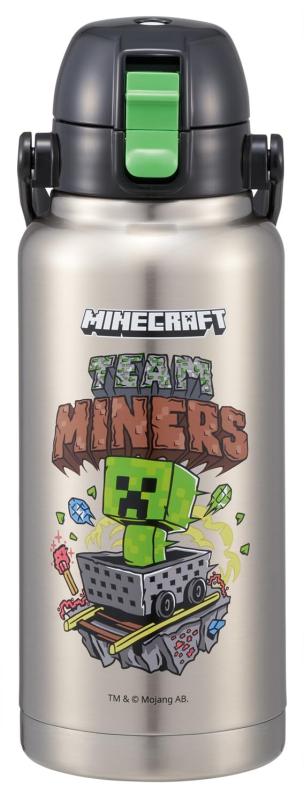 スケーター(Skater) ダイレクト マグボトル 水筒 1000ml ワンプッシュ ハンドル付 マインクラフト Minecraft 男の子 STD10H-A
