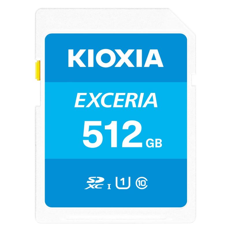 KIOXIA(キオクシア)【日本製】SD歌留多 512GB SDXC UHS-I Class10 読出速度100MB/s   KLNEA512G