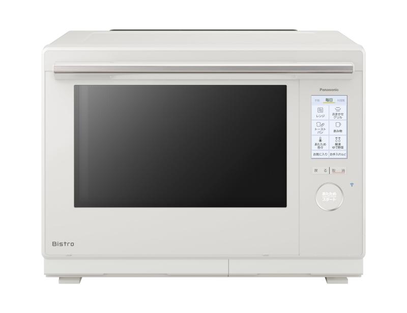 パナソニック オーブンレンジ スチーム ビストロ 最高峰モデル 30L 2段 おまかせグリル 高精細・64眼スピードセンサー 時短料理 スマホ連携 ホワイト NE-UBS10C-W｜ぴっぴストア　店