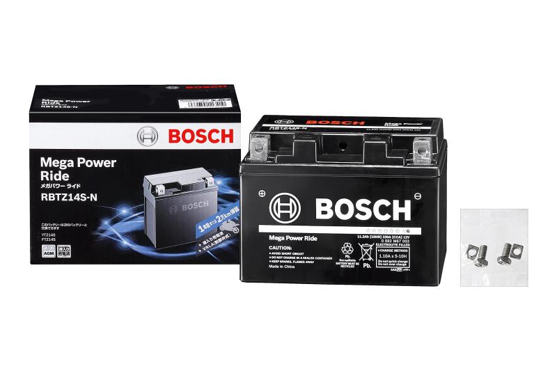BOSCH (ボッシュ)メガ・パワー・ライド 液入充電済 バイク用バッテリー RBTZ14S-N YTZ14S｜ぴっぴストア　店