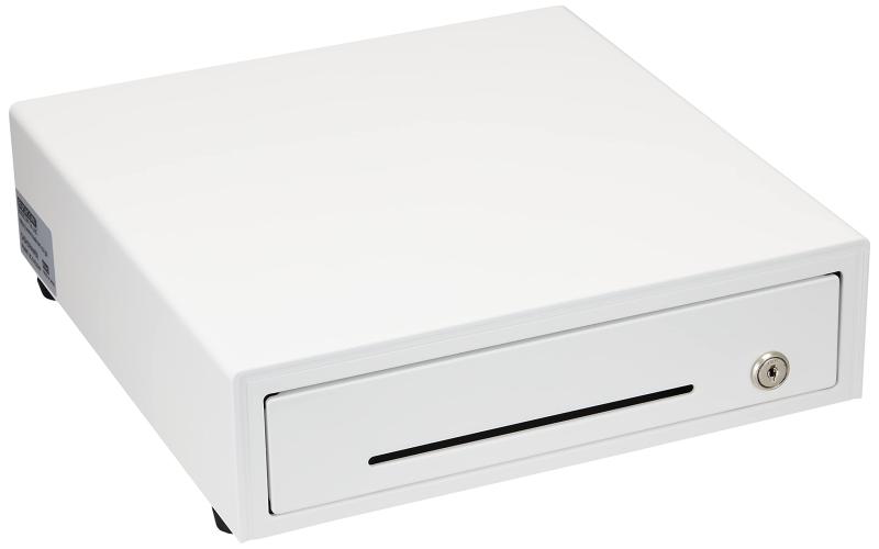 ビジコム 国産 手動式 キャッシュドロア W330&times;D340&times;H101 小型 S 紙幣3種 硬貨6種 白 BC-DW330HP-W｜ぴっぴストア　店