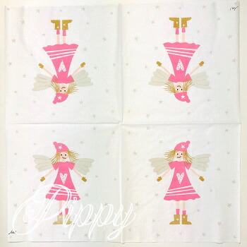 楽天市場 Ppd お洒落な ペーパーナプキン デコパージュ かわいい天使 エンジェル イラスト風 Lucy 1枚 バラ売り ｐｉｐｐｙ ２号店