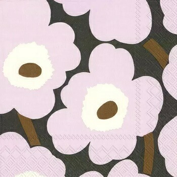 楽天市場 Marimekko マリメッコ 可愛い ペーパーナプキン デコパージュ ウニッコ Unikko Rose １枚 バラ売り ｐｉｐｐｙ ２号店