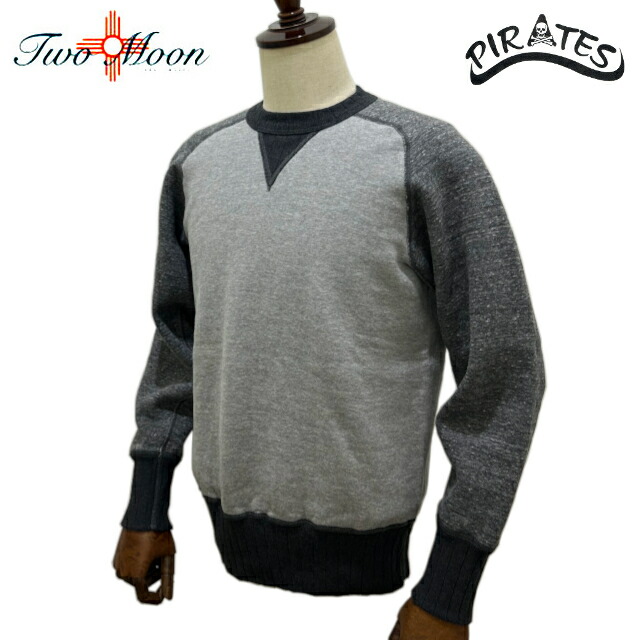 楽天市場】TWO MOON トゥー・ムーン lot 92022 (杢グレー) 両V 長リブ