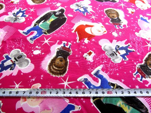 楽天市場 1ｍ カットクロス キャラクター生地 布 ハギレ はぎれ シング 濃ピンク ユニバーサルスタジオ 手芸のピロル