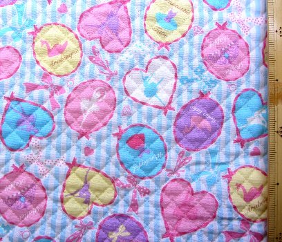 楽天市場 ｑ プリント キルティング キルト 生地 ハートのバレリーナ ブルーストライプ りぼん リボン チュチュ トウシューズ ティアラ かわいい 可愛い おしゃれ 女の子 子供 入園 入学 手芸のピロル