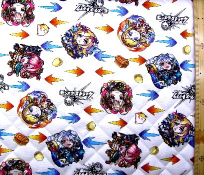 楽天市場 ｑ キャラクター キルティング 生地 モンスター ストライク オフ 19 キルト 生地幅 約106cm 表地 オックス モンスターストライク モンスト 手芸のピロル