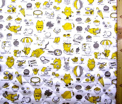 楽天市場 ｑ キャラクター キルティング 生地 ノラネコぐんだん Abc オフ モノトーン 柄番号１ 21 キルト 生地幅 約106cm 表地 オックス 野良猫 のらねこ 軍団 絵本 手芸のピロル