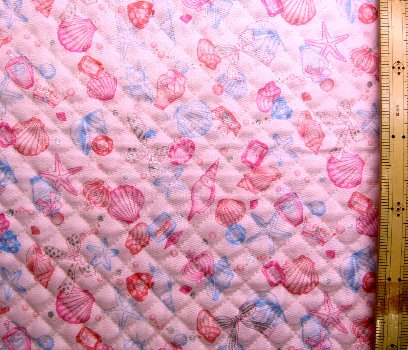 楽天市場 ｑ プリント キルティング キルト 生地 貝殻 拾い ピンク 貝がら 海 シー ヒトデ リボン チャーム かわいい おしゃれ 男の子 女の子 子供 入園 入学 手芸のピロル